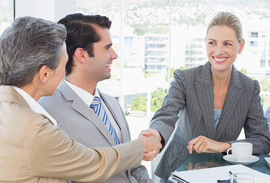 Business team having a meeting